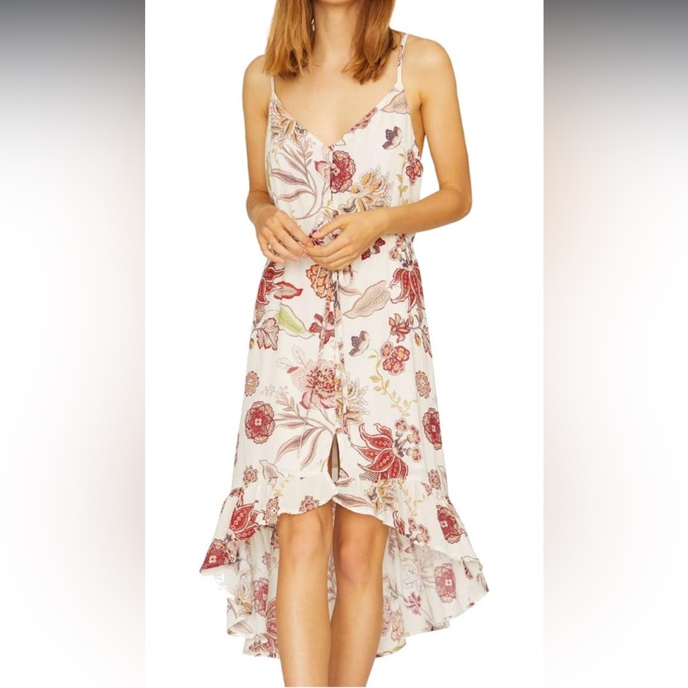 Macy’s Sanctuary Dress high low style with floral print